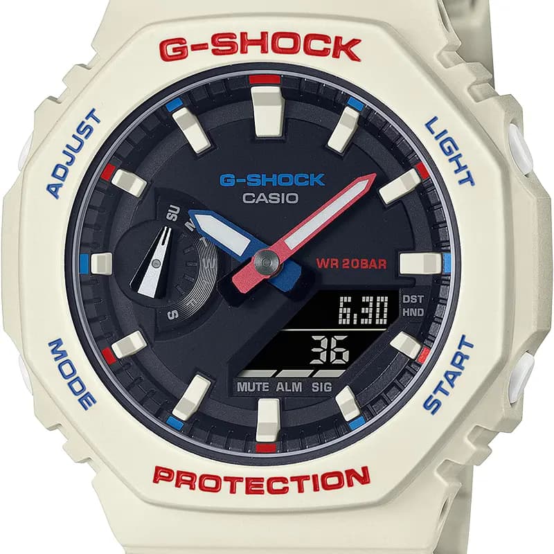 Casio G-Shock GMA-S2100WT-7A1 Carbon Core Guard Black Dial Watch