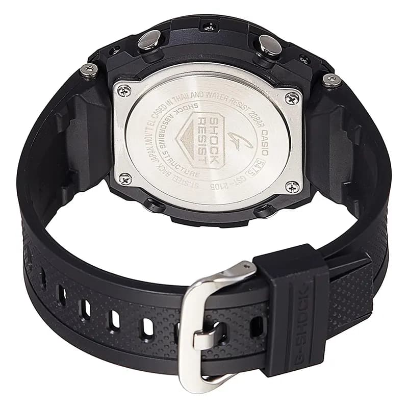 Casio G-Shock G-Steel Black Dial Layered Bezel Men's Watch | GST-210B-1A