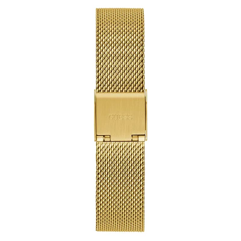 Guess Tapestry Burgundy Dial Gold-Tone Ladies Watch | GW0354L4