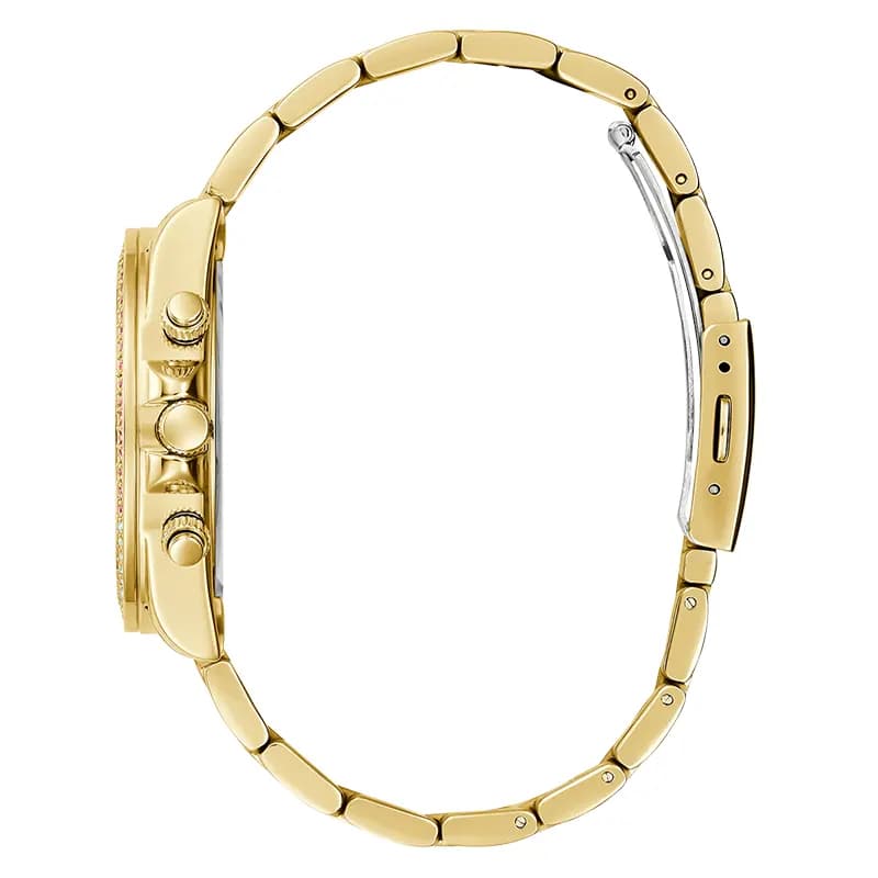 Guess Sol Multifunction Rainbow Dial Gold-Tone Ladies Watch | GW0483L4