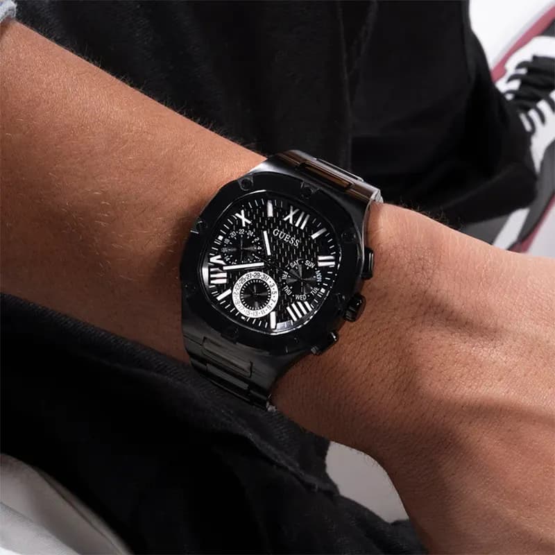 Guess Headline Multifunction Grey Dial Men’s Watch | GW0572G3
