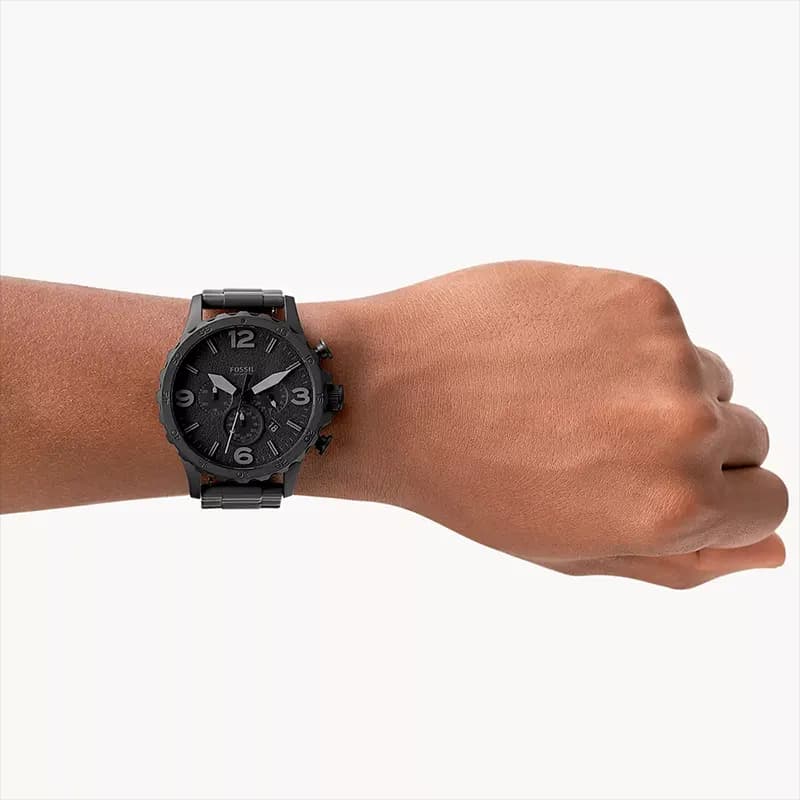 Fossil Nate Chronograph Black Men's Watch | JR1401