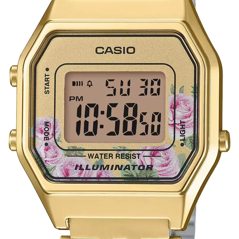 Casio LA680WGA-4C Vintage Retro Gold-tone Ladies Watch