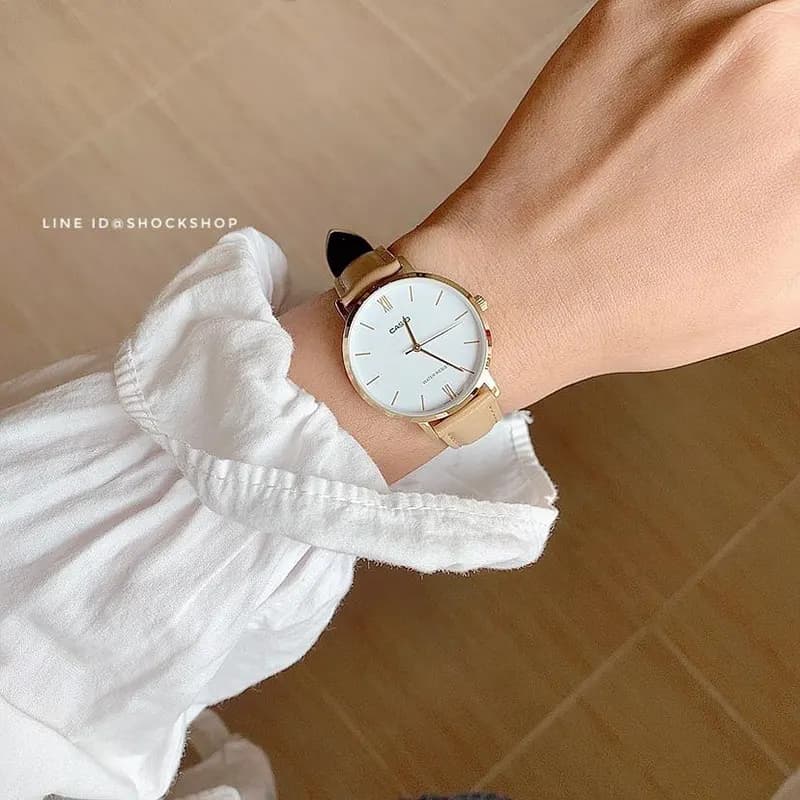 Casio LTP-VT01GL-7B White Dial Ladies Watch