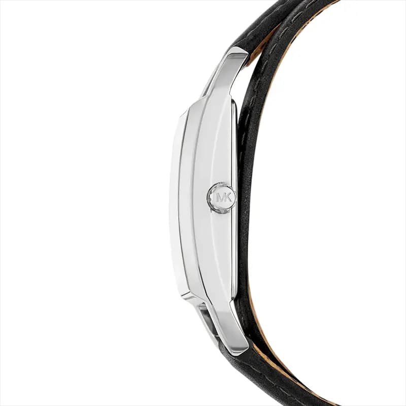 Michael Kors Mini Empire Silver Dial Leather Ladies Watch | MK4722