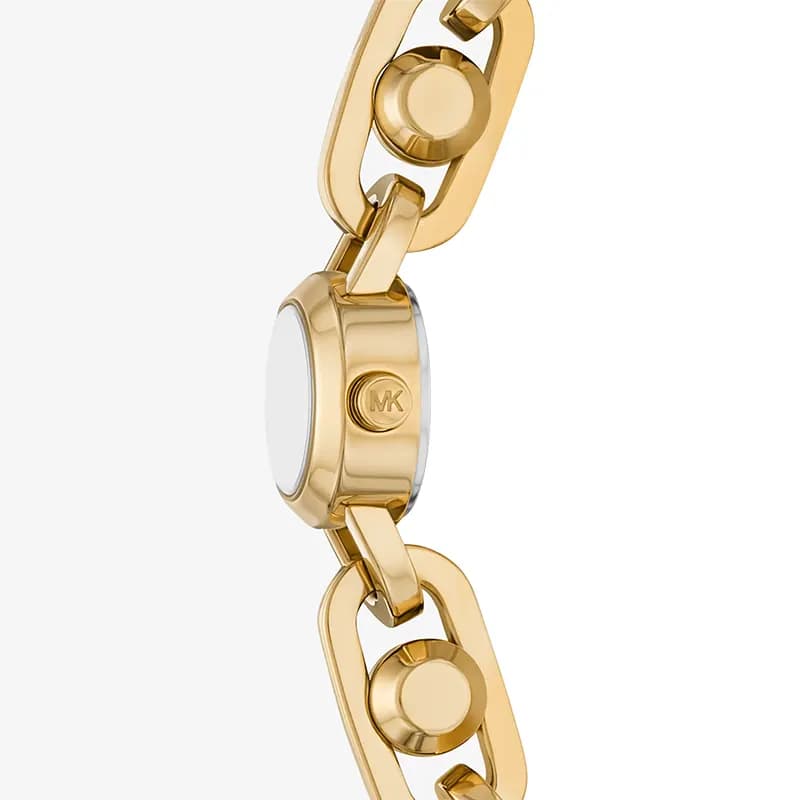 Michael Kors Mini Astor Link Gold-Tone Champagne Dial Ladies Watch | MK4871