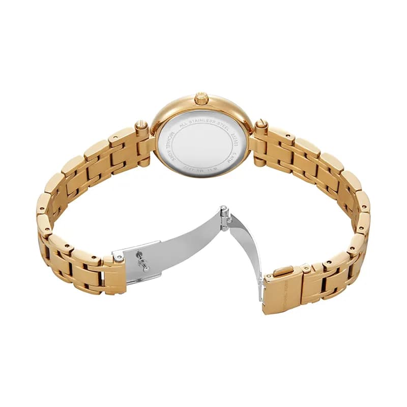 Michael Kors Laney Green Dial Gold-Tone Ladies Watch | MK4892