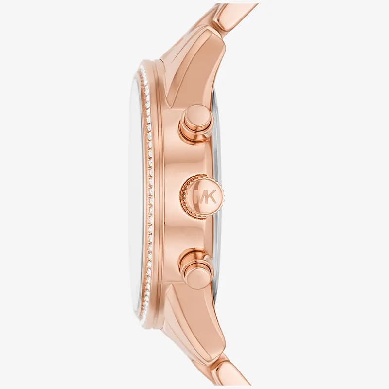 Michael Kors Ritz Chronograph Pavé Rose Dial Ladies Watch | MK7302