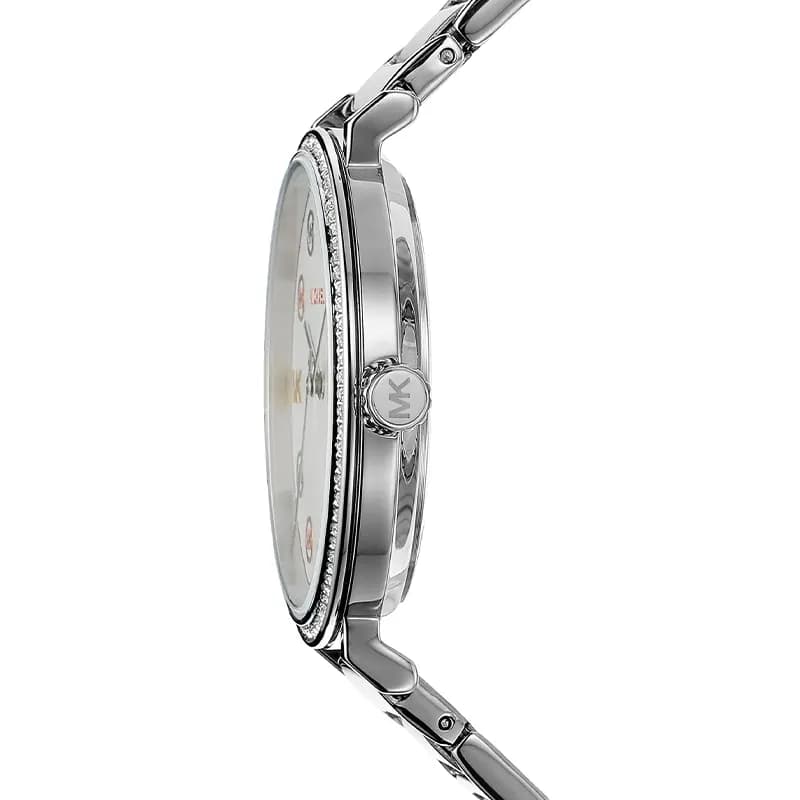 Michael Kors Addyson Silver-Tone Silver Dial Ladies Watch | MK7417