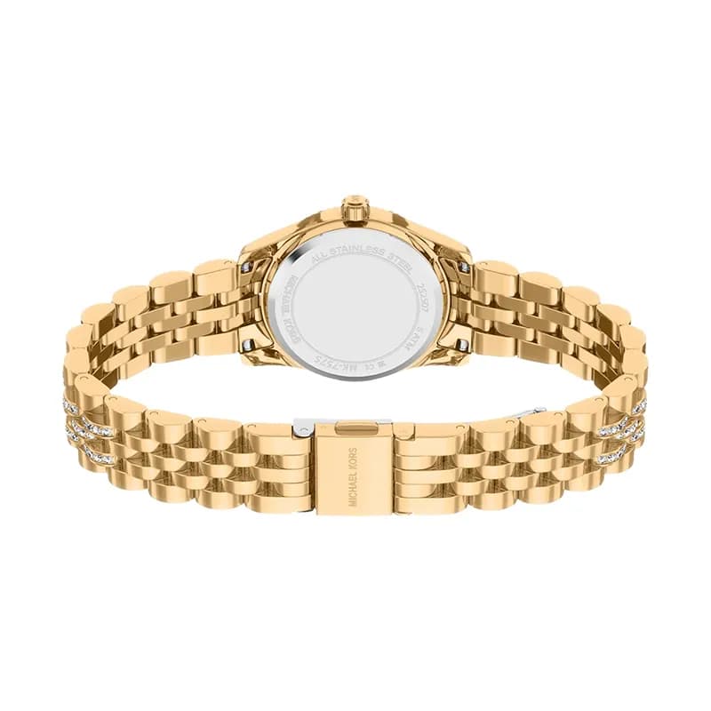 Michael Kors Petite Lexington Pavé Gold-Tone Ladies Watch | MK7575