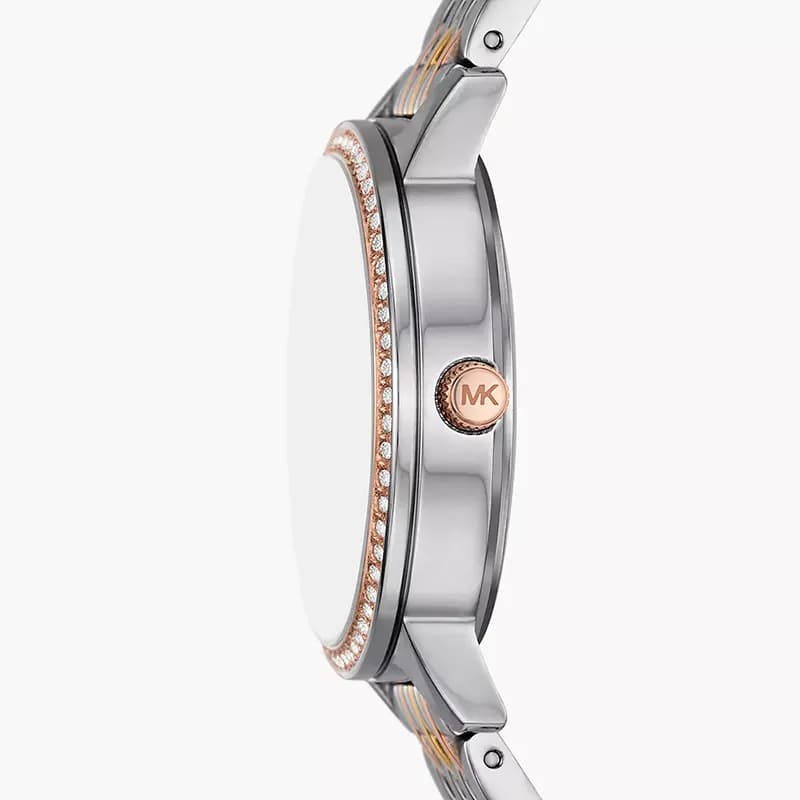 Michael Kors Melissa Pavé Tri-Tone Ladies Watch | MKO1117