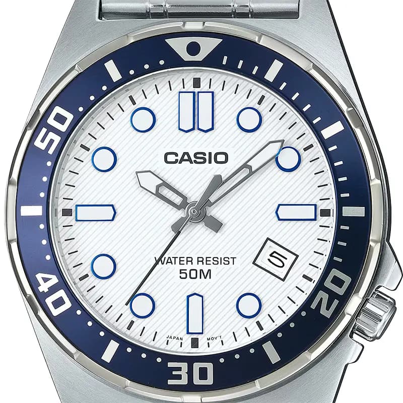 Casio Enticer MTD-135D-7AV White Dial Men's Watch
