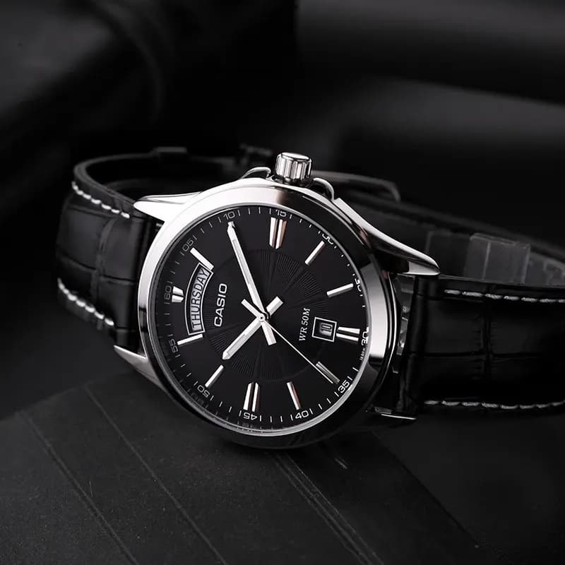 Casio MTP-1381L-1AV Black Dial Men’s Watch