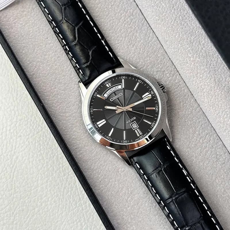 Casio MTP-1381L-1AV Black Dial Men’s Watch