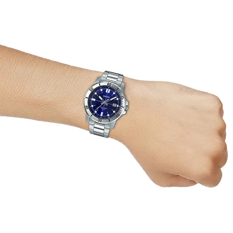 Casio Enticer MTP-VD01D-2EV Blue Dial Men's Watch