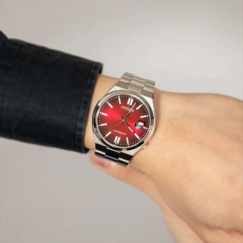 Citizen Tsuyosa Automatic Red Burgundy Dial Men’s Watch | NJ0150-56W
