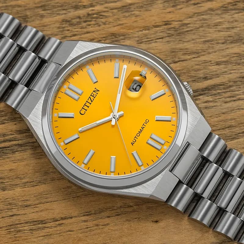 Citizen Tsuyosa Automatic Yellow Dial Men’s Watch | NJ0150-81Z
