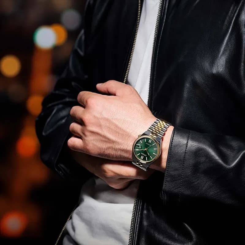 Citizen Tsuyosa 60 Automatic Green Dial Two-tone Men’s Watch | NK0024-54X