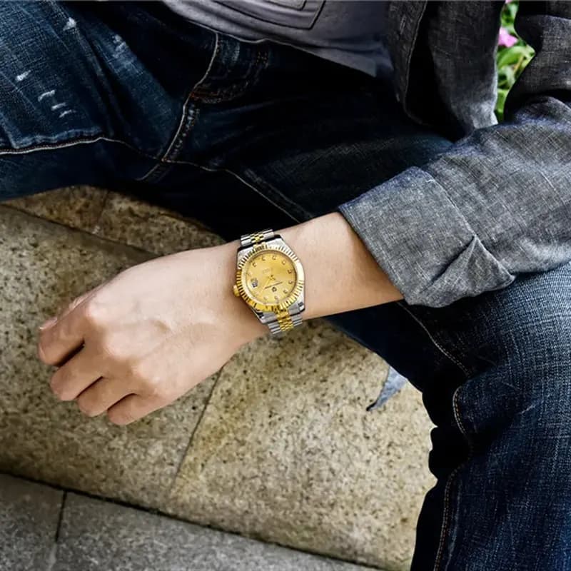 Pagani Design Datejust Champagne Dial Men's Watch | PD-1645