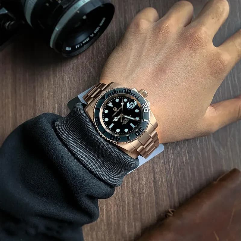 Pagani Design PD-1651 Yachtmaster Rose Gold-tone Automatic Men's Watch