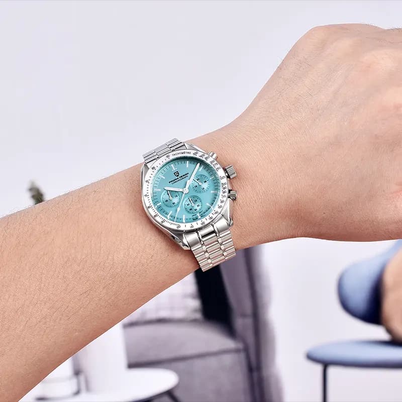Pagani Design PD-1701 Speedmaster Ice Blue Dial Men's Watch