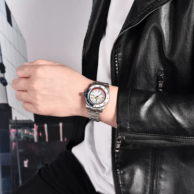 Pagani Design PD-1726 Day-Date White Dial Men's Watch