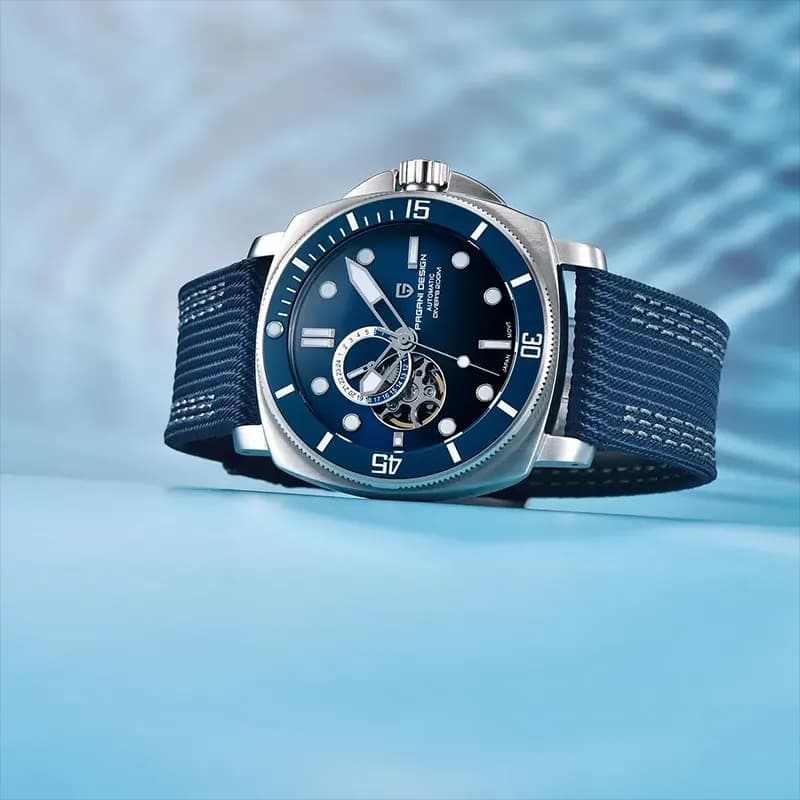 Pagani Design PD-1736 Open Heart Automatic Blue Men's Watch