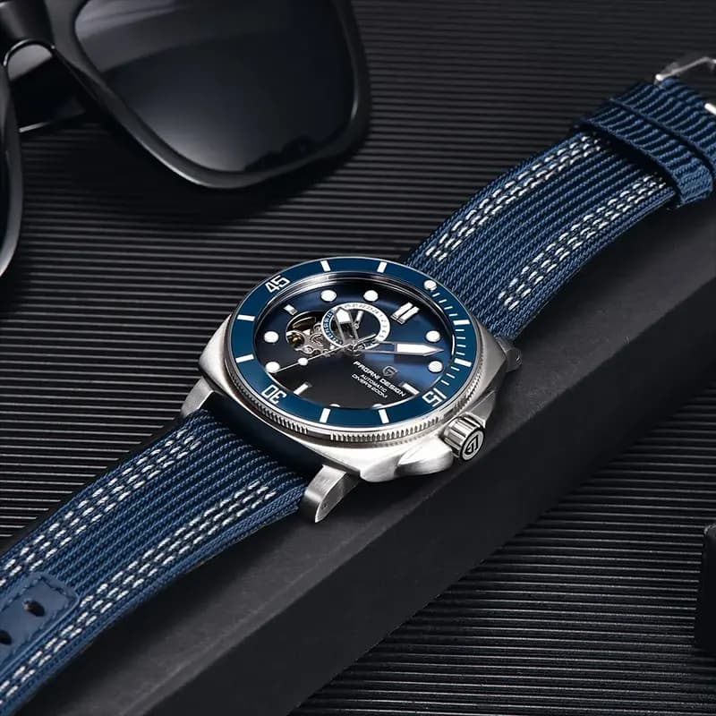 Pagani Design PD-1736 Open Heart Automatic Blue Men's Watch