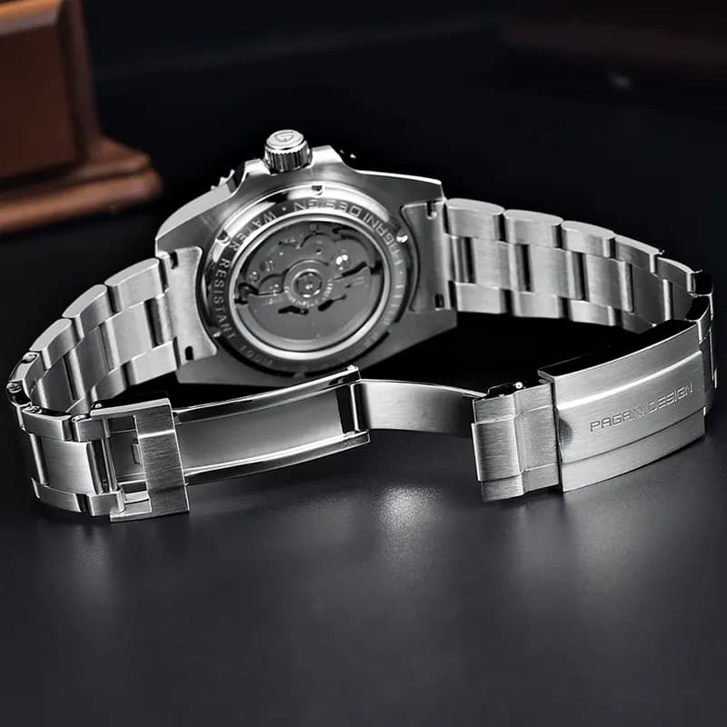 Pagani Design PD-1758 GMT Automatic Two-tone Dial Men's Watch