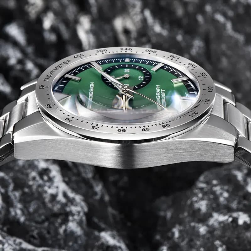 Pagani Design PD-1766 Chronograph Green Dial Men's Watch