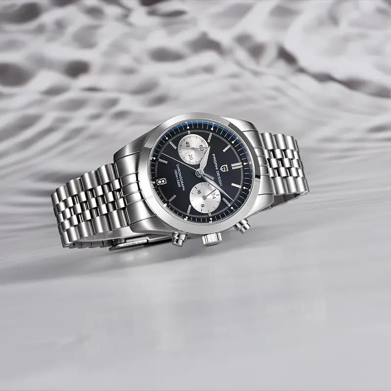 Pagani Design PD-1775 Chronograph Black Panda Dial Men's Watch