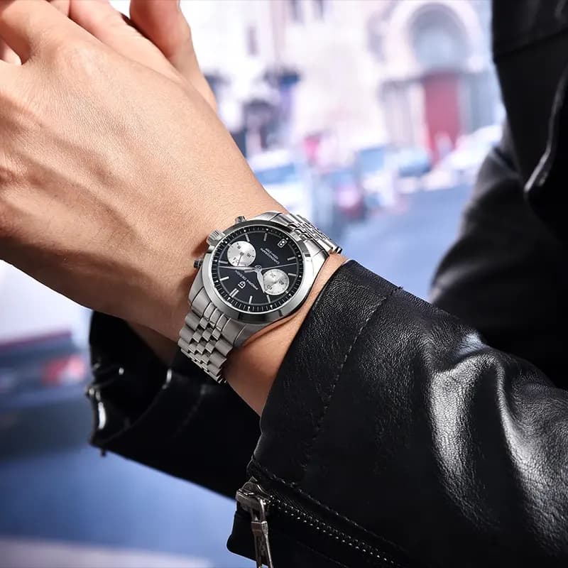 Pagani Design PD-1775 Chronograph Black Panda Dial Men's Watch