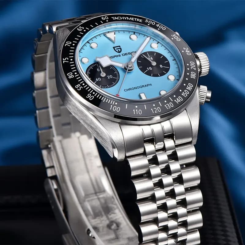 Pagani Design Black Bay Panda Tiffany Dial Men's Watch | PD-1813