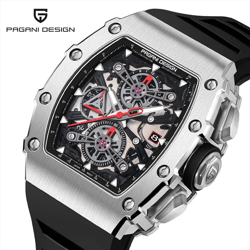Pagani Design Chronograph Skeleton Dial Men's Watch | PD-YS011