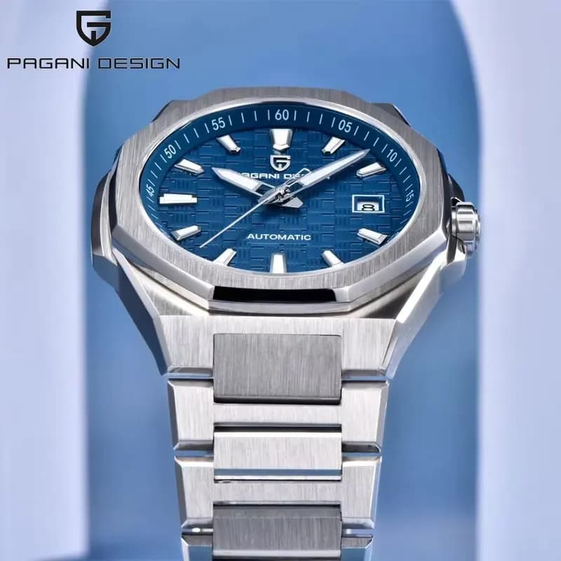 Pagani Design Texture Blue Dial Automatic Men's Watch | PD-YS023