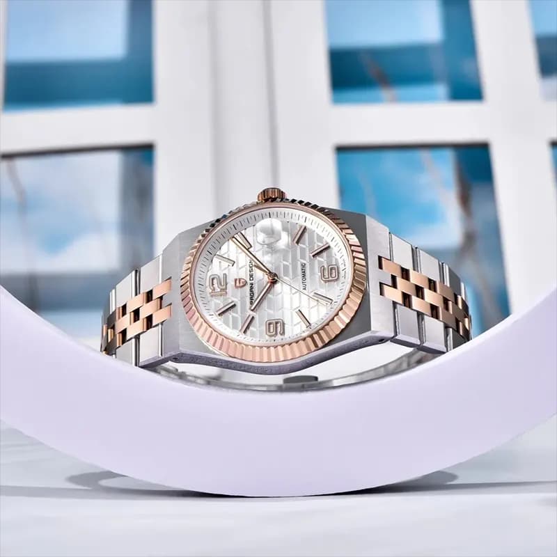 Pagani Design Land Dweller Two-Tone Silver Dial Men's Watch | PD-YS027