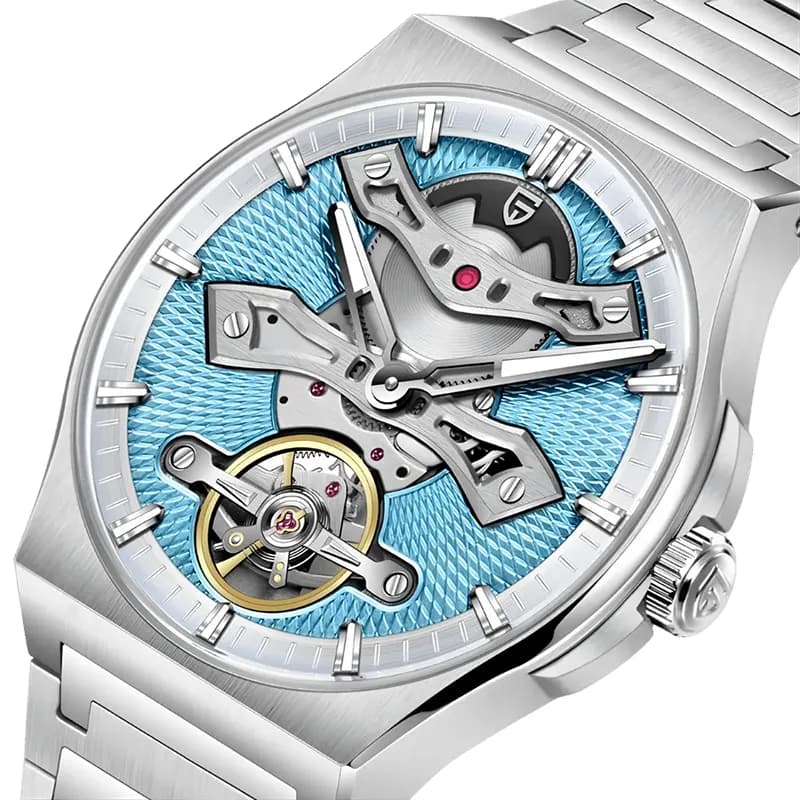 Pagani Design Tourbillon Turquoise Blue Dial Automatic Men's Watch | PD-YS028