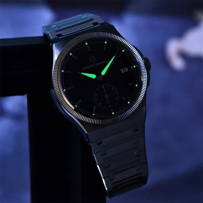 Pagani Design Octagonal Champagne Textured Dial Automatic Men's Watch | PD-YS029