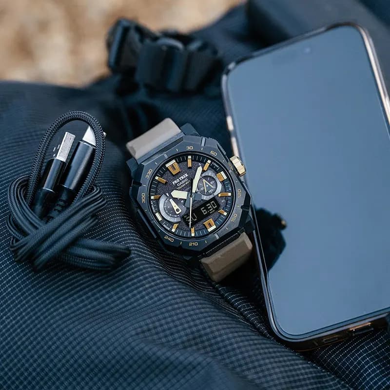 Casio Pro Trek Triple Sensor Solar Bluetooth Men's Watch | PRW-B1000-5