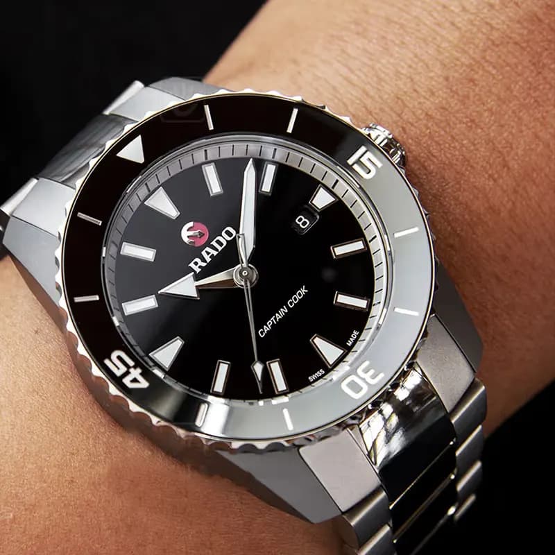Rado Hyper Chrome Captain Cook Automatic Black Dial Men's Watch | R32501153