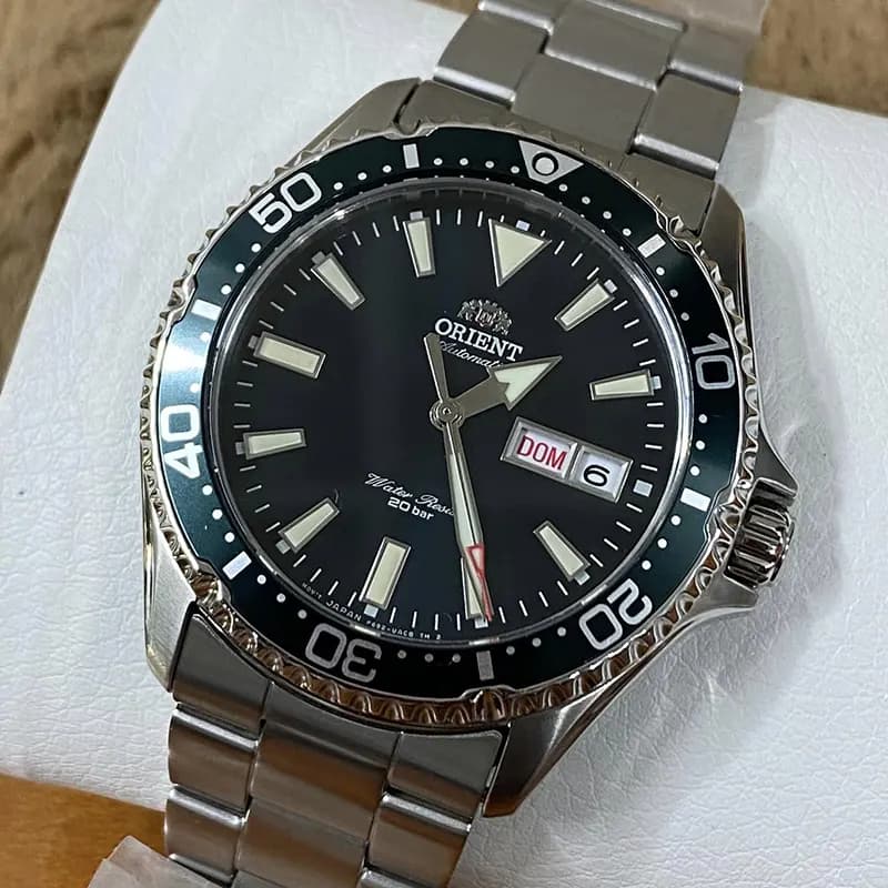 Orient Kamasu Automatic Green Dial Men's Watch | RA-AA0004E19B