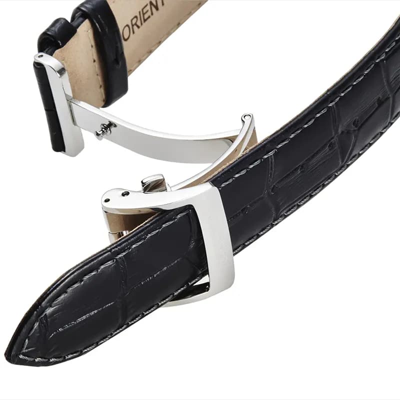 Orient Bambino Sun & Moon Black Dial Automatic Men's Watch | RA-AK0010B30B
