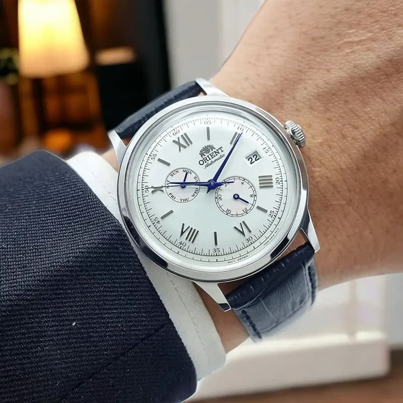 Orient Bambino Version 8 Automatic White Dial Men's Watch | RA-AK0701S