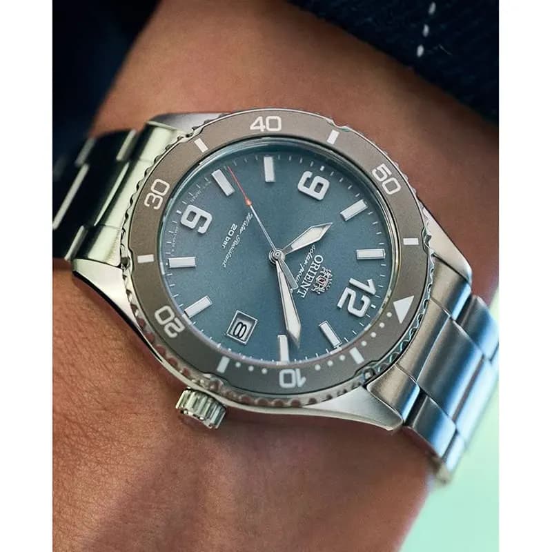 Orient Mako Solar Blue Dial Men's Watch | RA-WJ0002L