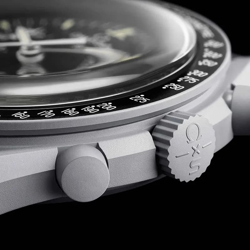Omega x Swatch Mission To The Moon Bioceramic Men's Watch | S033M100