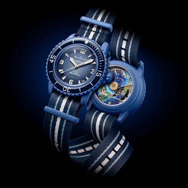 Blancpain X Swatch Scuba Fifty Fathoms Atlantic Ocean Automatic Men's Watch | S035A100