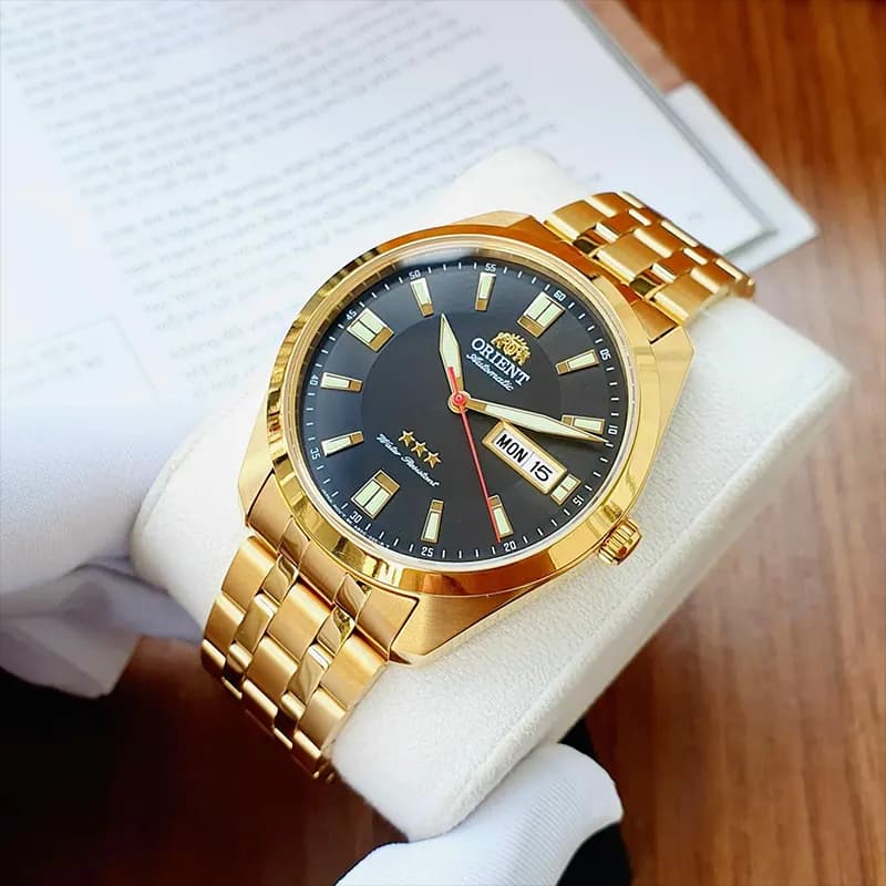 Orient Three Star Automatic Black Dial Men’s Watch | SAB0C001B8-B