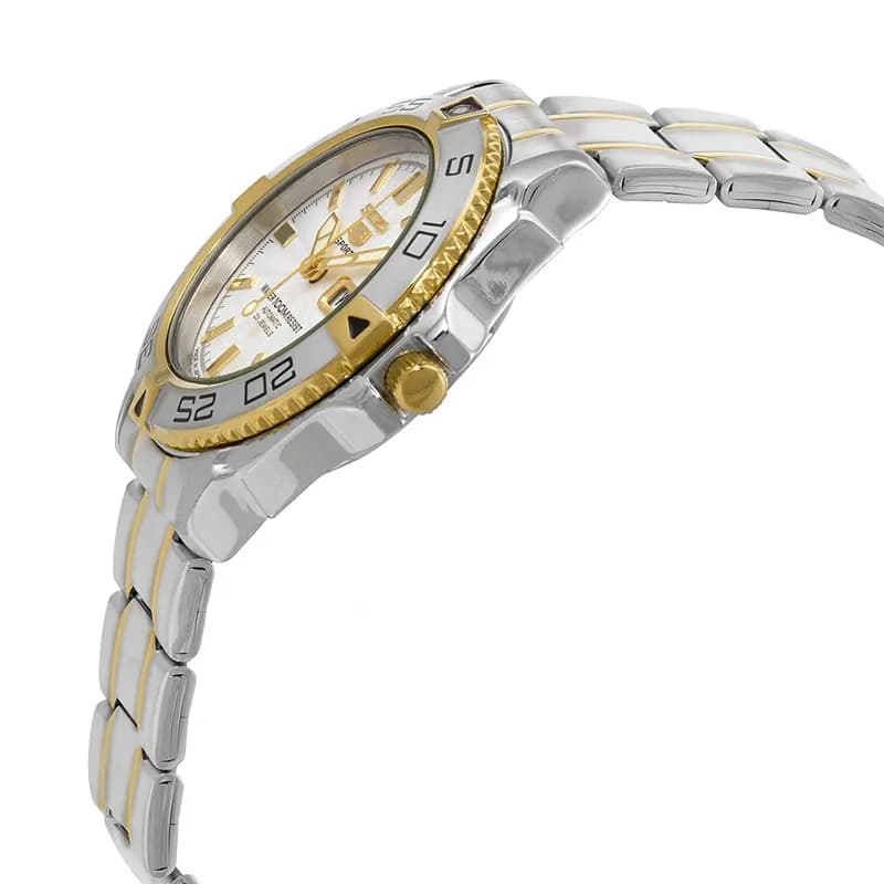Seiko 5 Sports Automatic White Dial Men's Watch | SNZB24J1