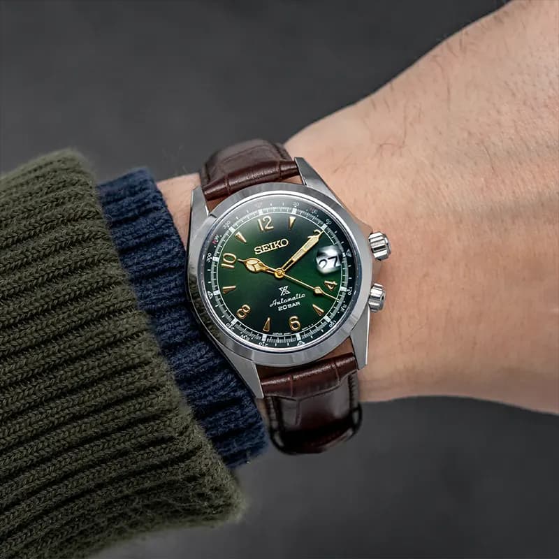 Seiko Prospex 'Alpinist' Compass Green Dial Men's Watch | SPB121J1