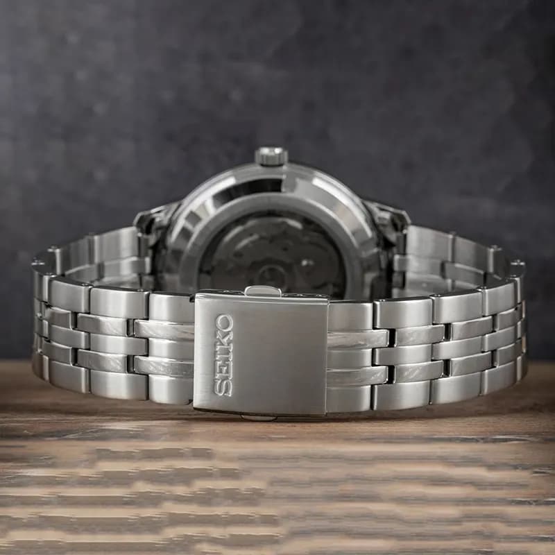 Seiko Essentials Silver Dial Dress Automatic Men’s Watch | SRPH85K1